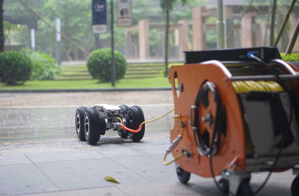 285石坝村管道检测机器人