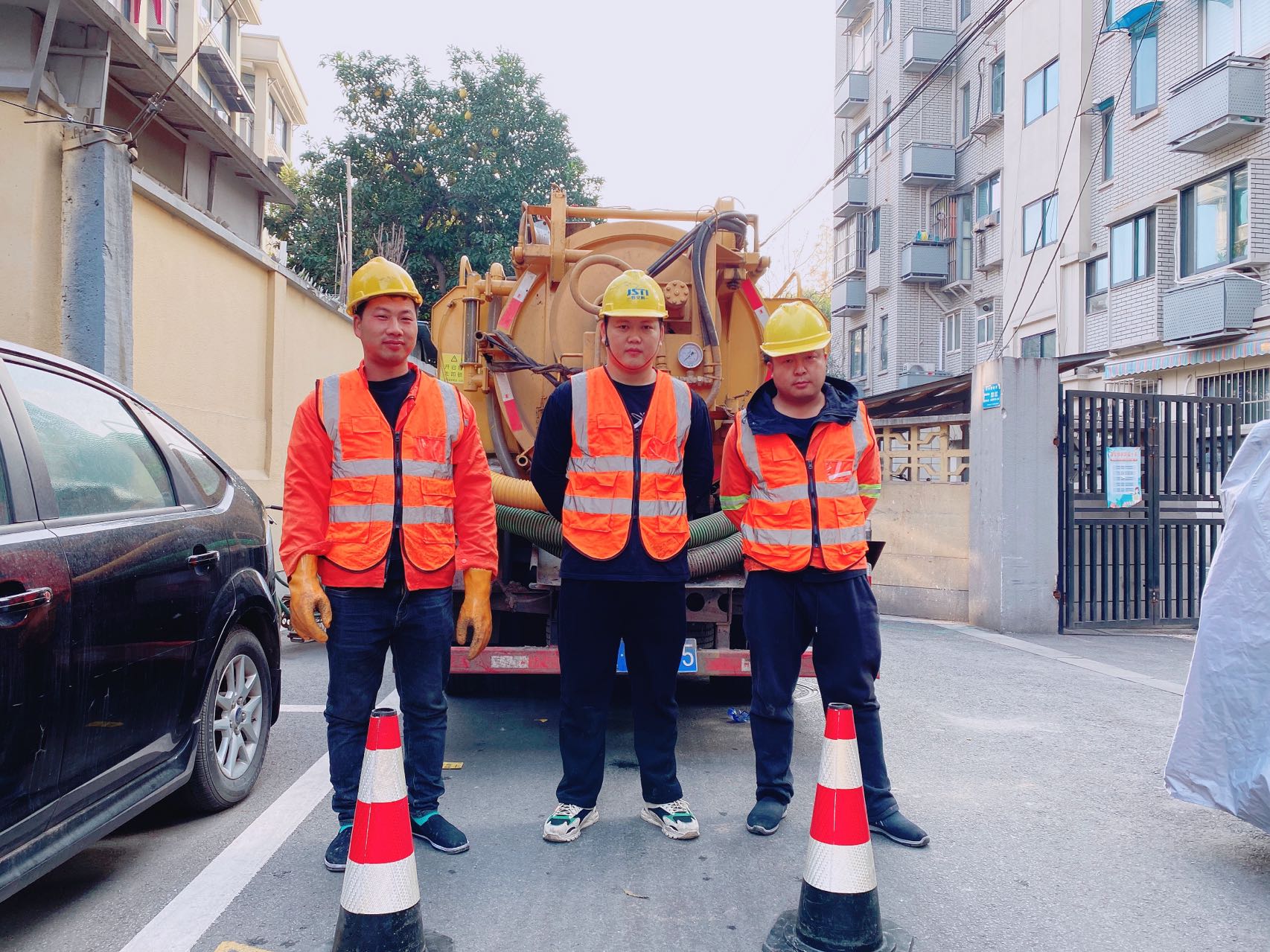 石坝村南京某小区管道清淤检测施工